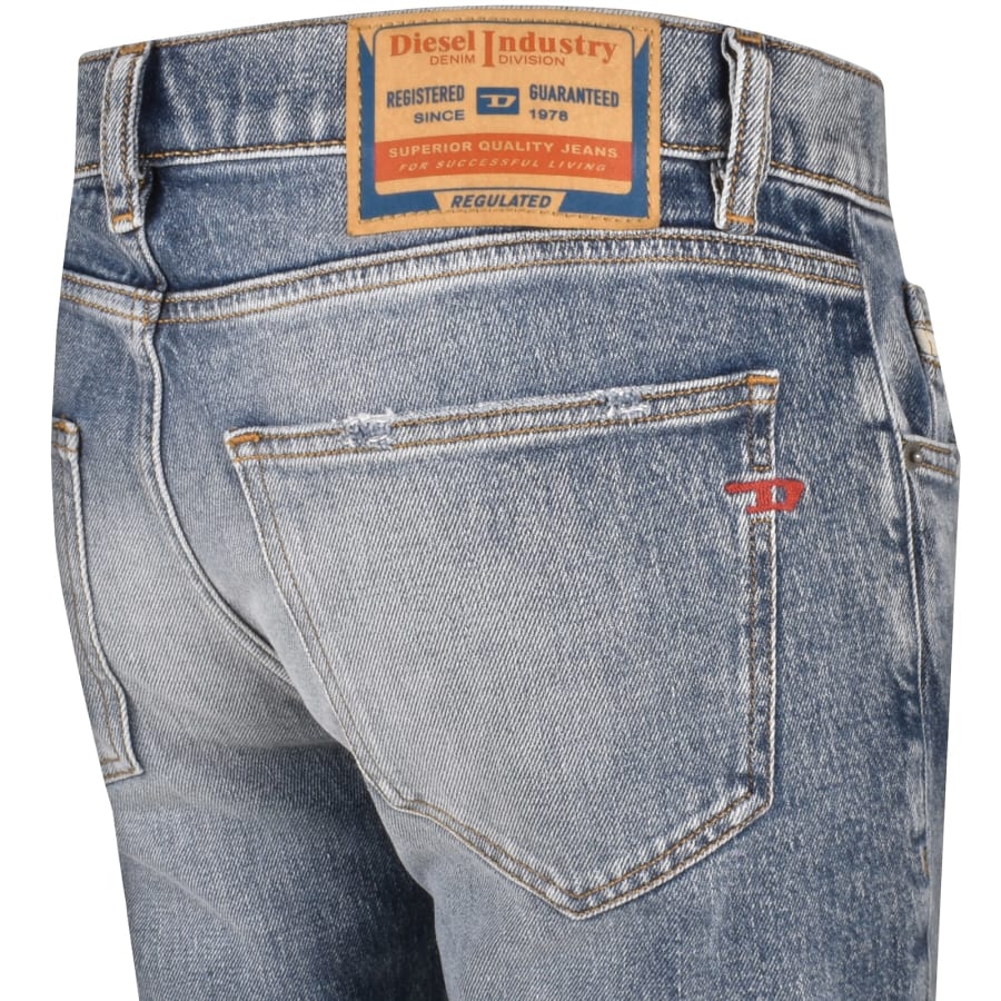 Diesel D Strukt Slim Fit Light Wash Jeans Blue | Mainline Diesel D Strukt Slim Fit Light Wash Jeans Blue | Mainline